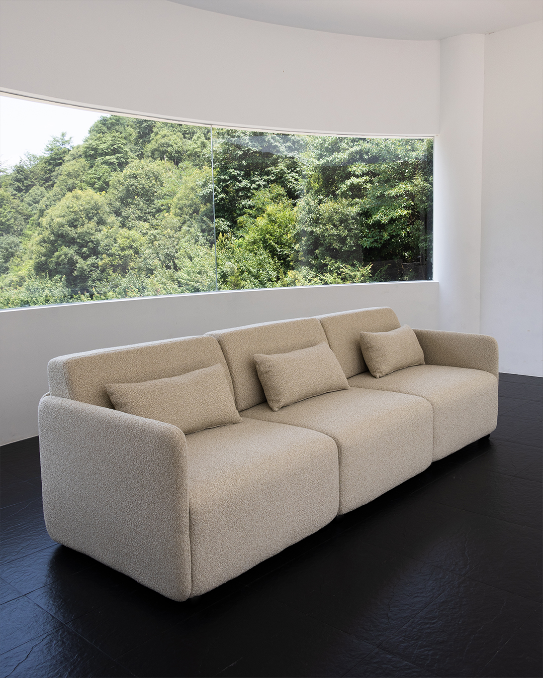 Modular Sofa Mia Middle x4 - Beige (With Ottoman) - Image 7