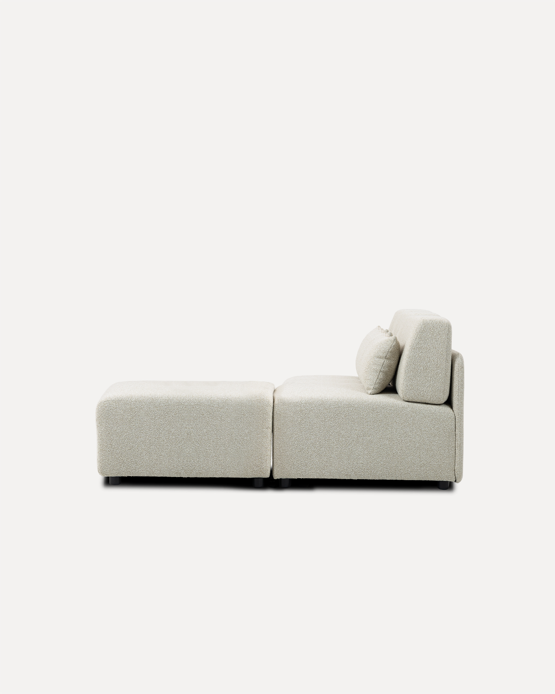 Modular Sofa Mia Middle x3 - Beige (With Ottoman) - Image 3