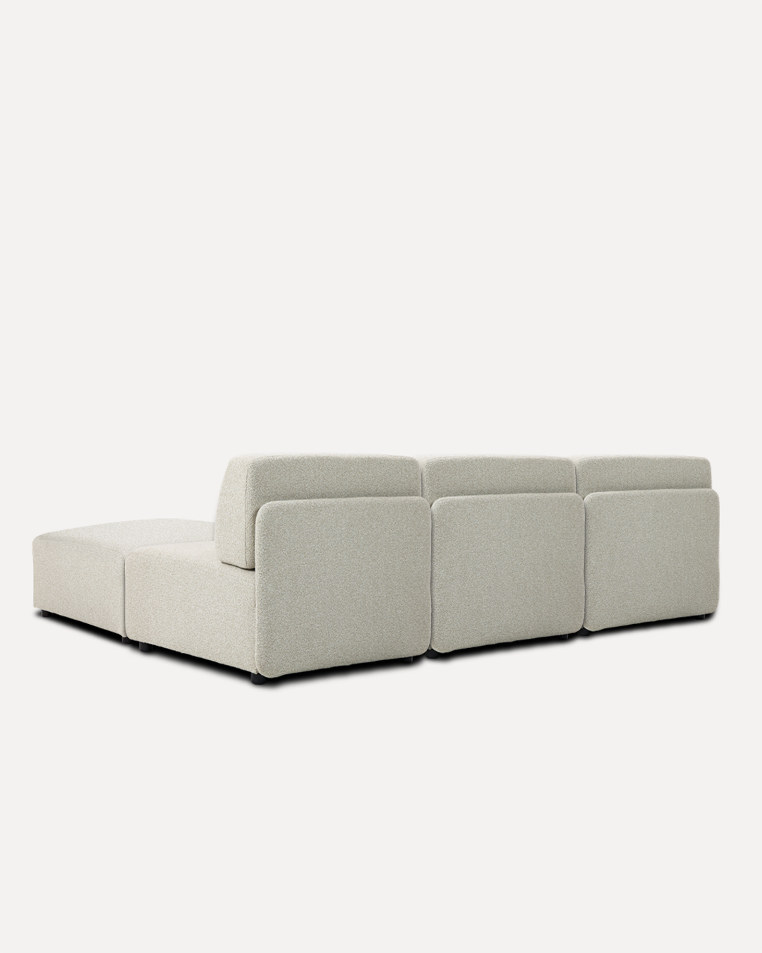 Modular Sofa Mia Middle x3 - Beige (With Ottoman) - Image 4