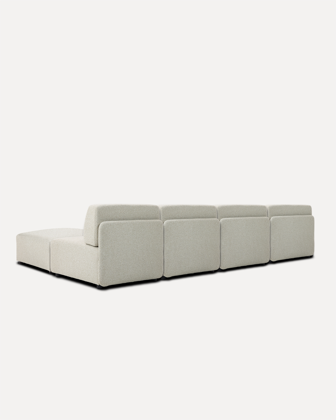 Modular Sofa Mia Middle x4 - Beige (With Ottoman) - Image 5