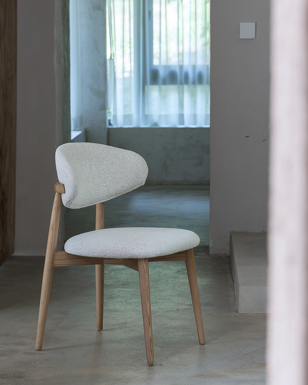Wooden Chair Daisy - Natural / White (SET OF 2) - Image 9