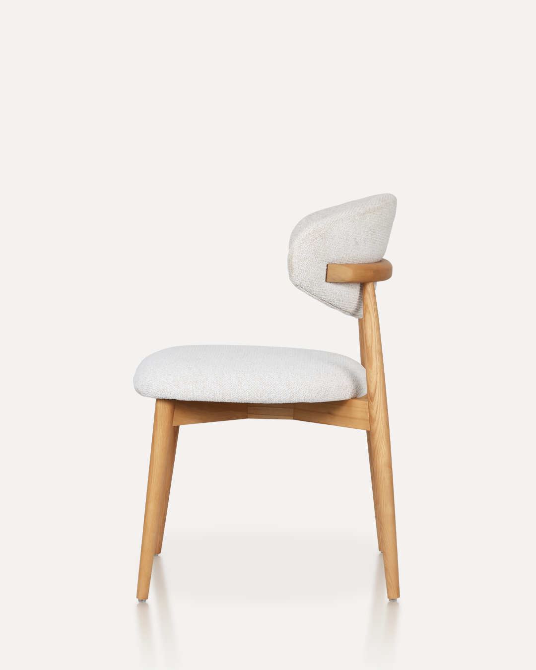 Wooden Chair Daisy - Natural / White (SET OF 2) - Image 5