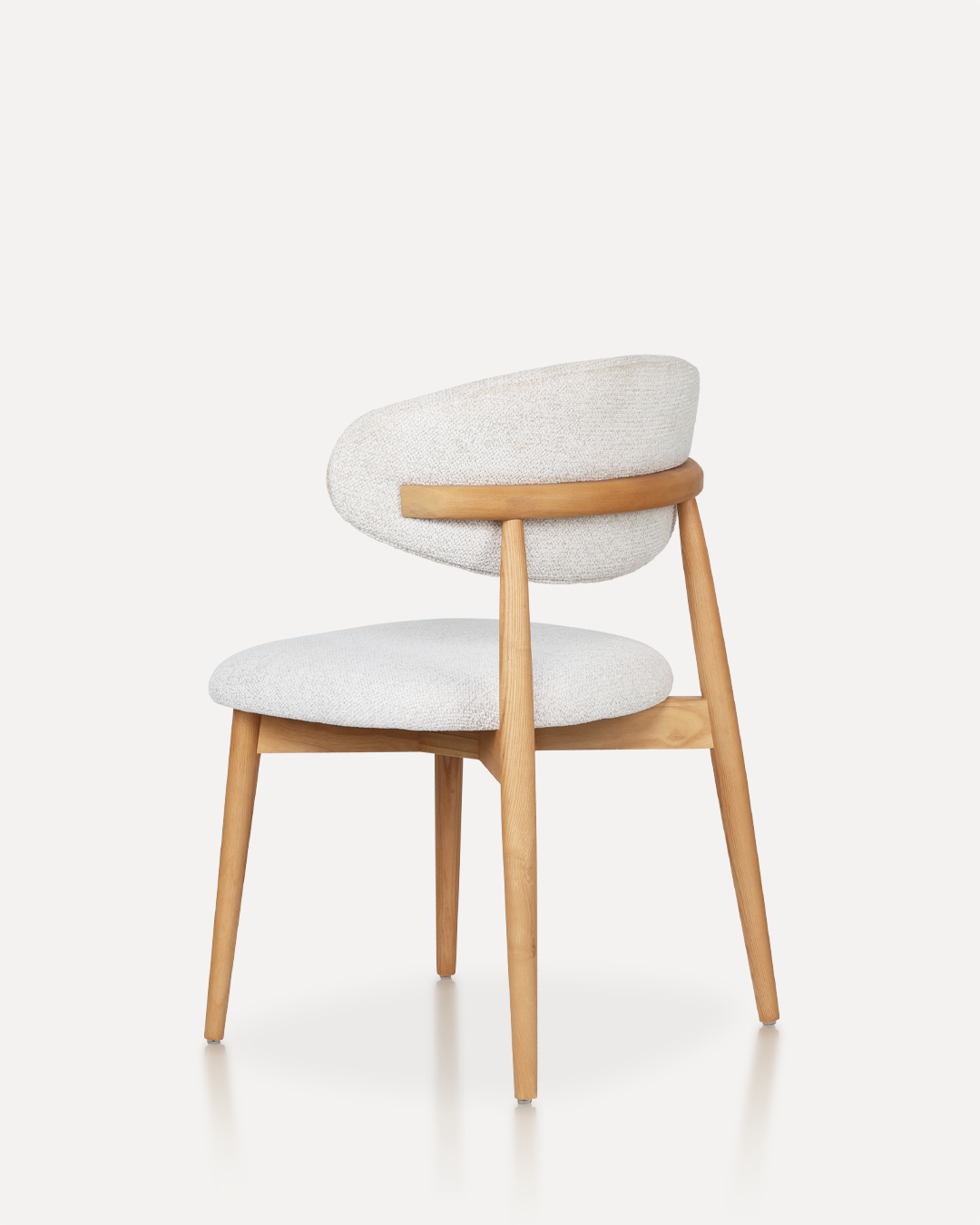 Wooden Chair Daisy - Natural / White (SET OF 2) - Image 4