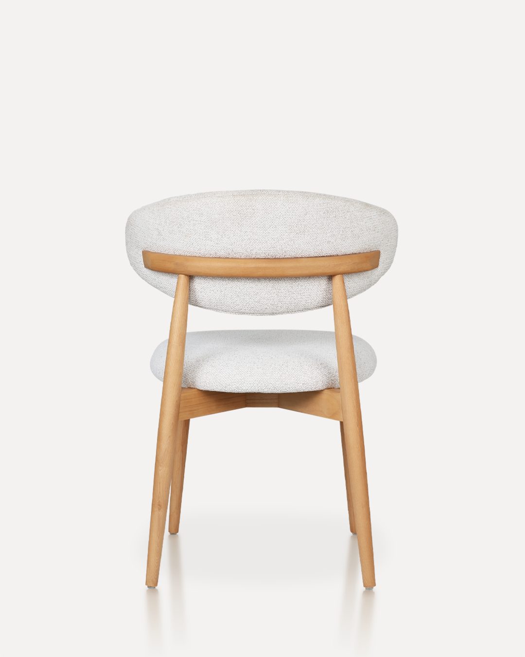 Wooden Chair Daisy - Natural / White (SET OF 2) - Image 6