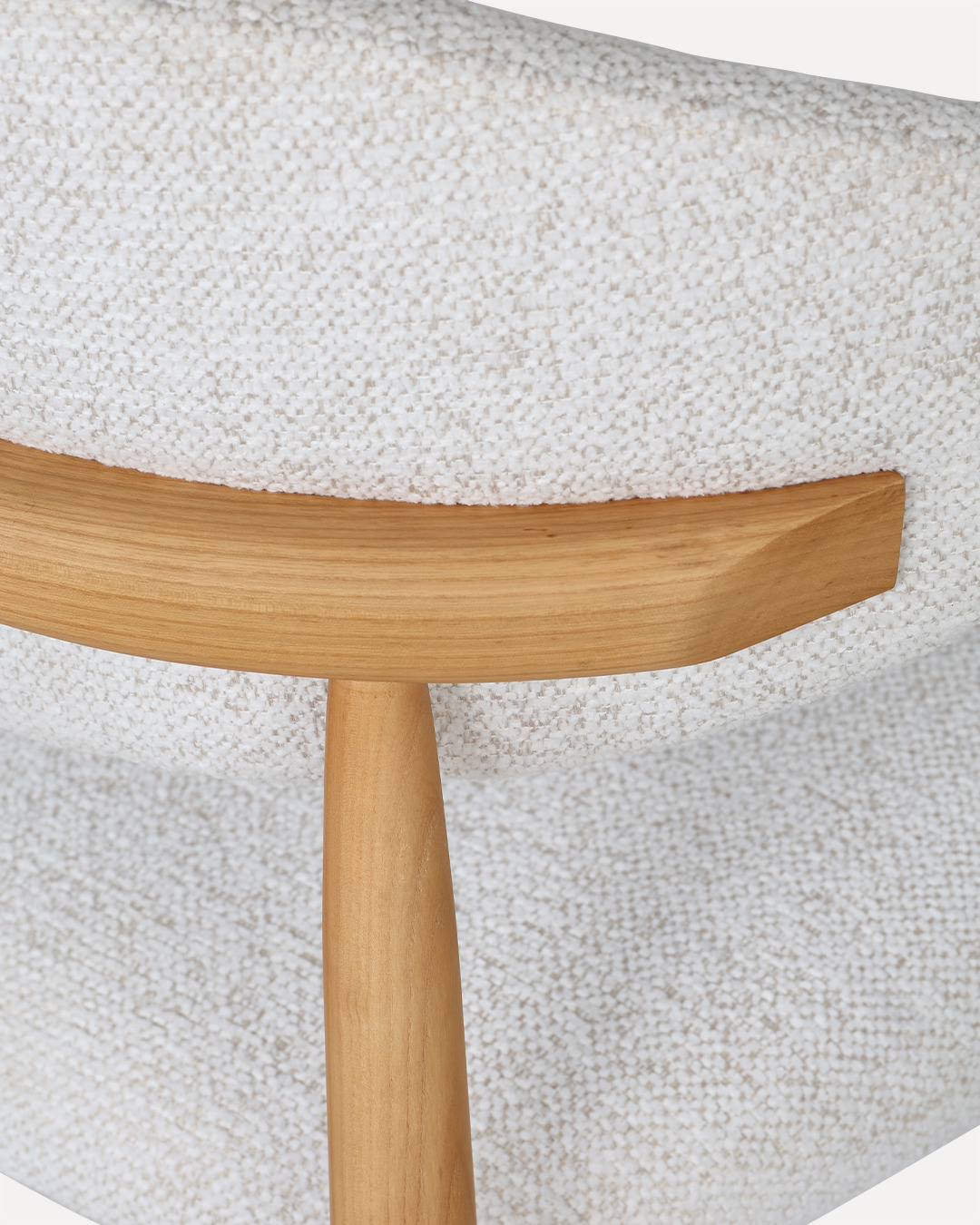 Wooden Chair Daisy - Natural / White (SET OF 2) - Image 8