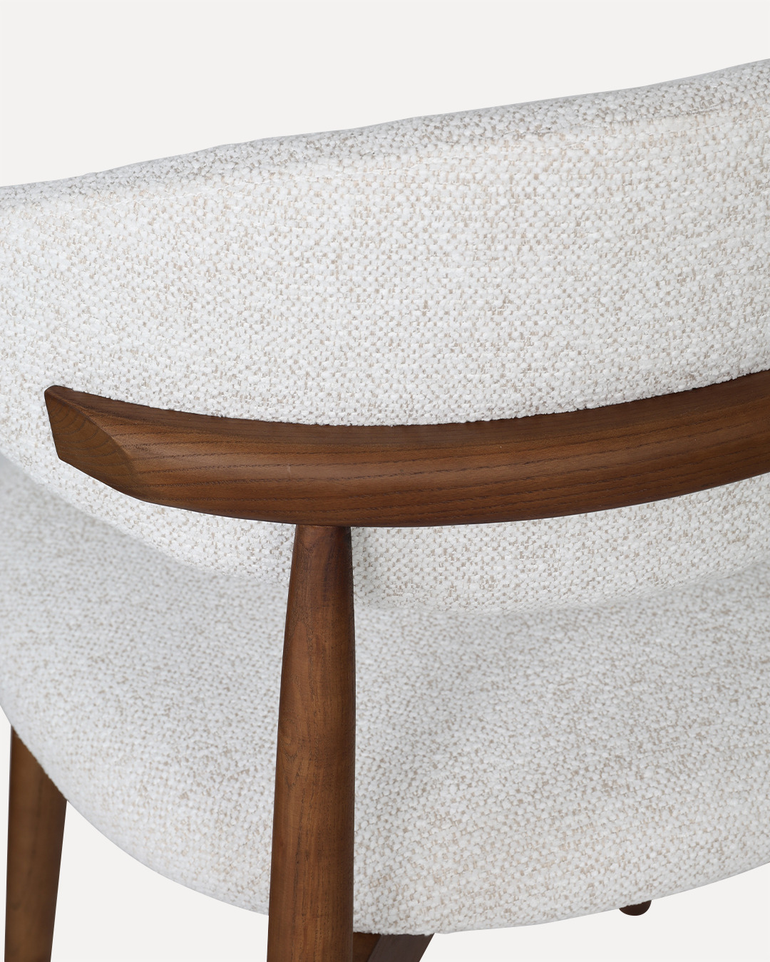 Wooden Chair Daisy - Walnut / White (SET OF 2) - Image 7