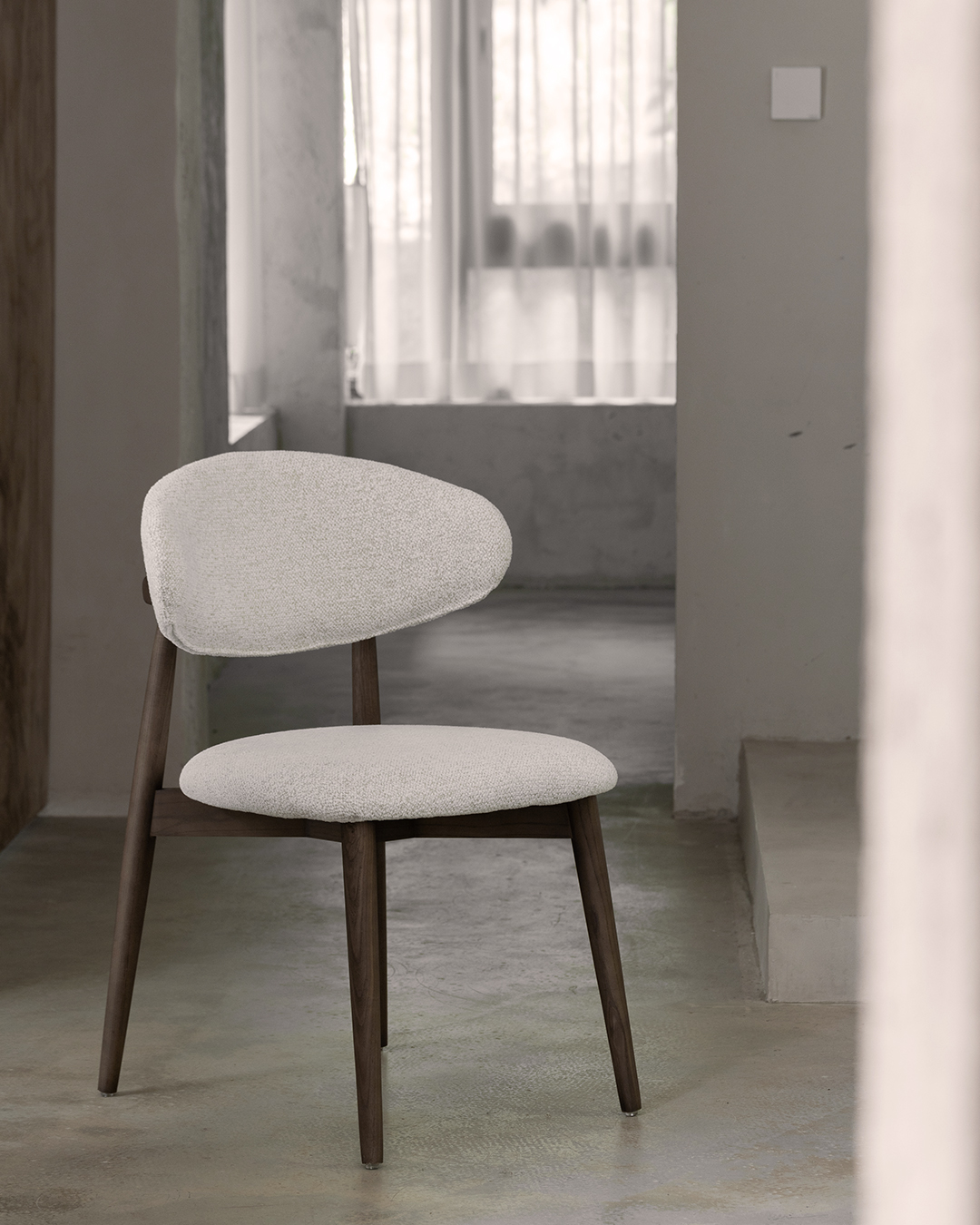 Wooden Chair Daisy - Walnut / White (SET OF 2) - Image 9
