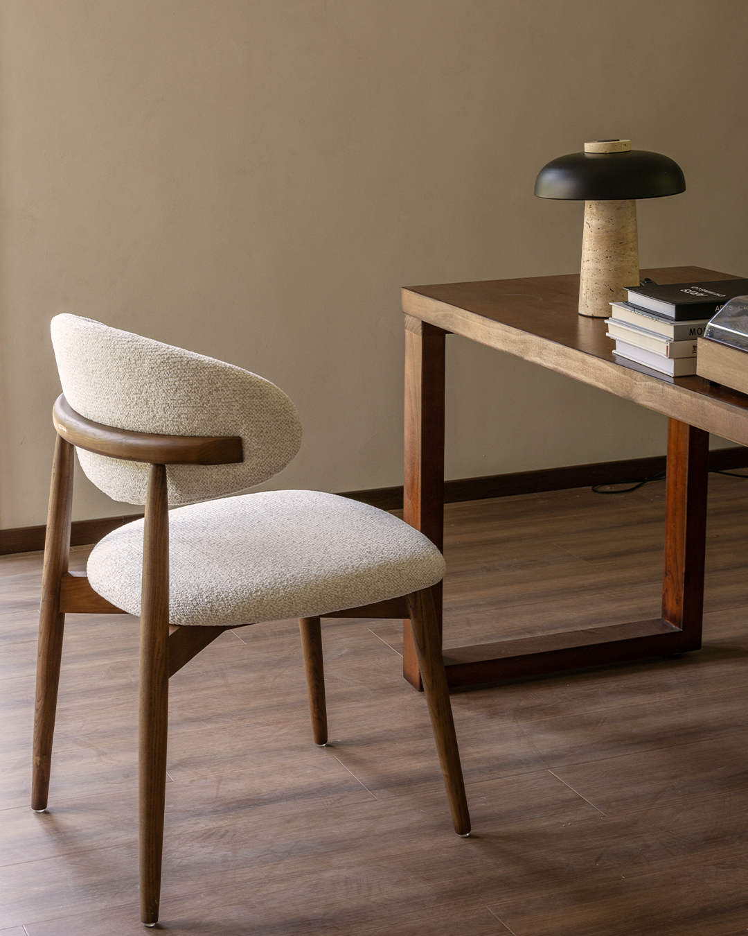 Wooden Chair Daisy - Walnut / White (SET OF 2) - Image 10