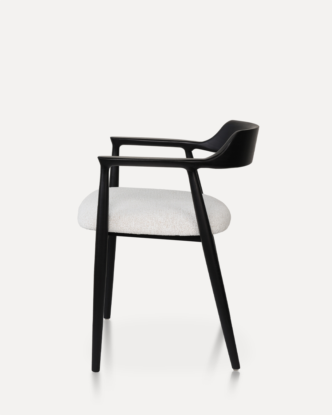 Wooden Chair Eden - Black / White - Image 4