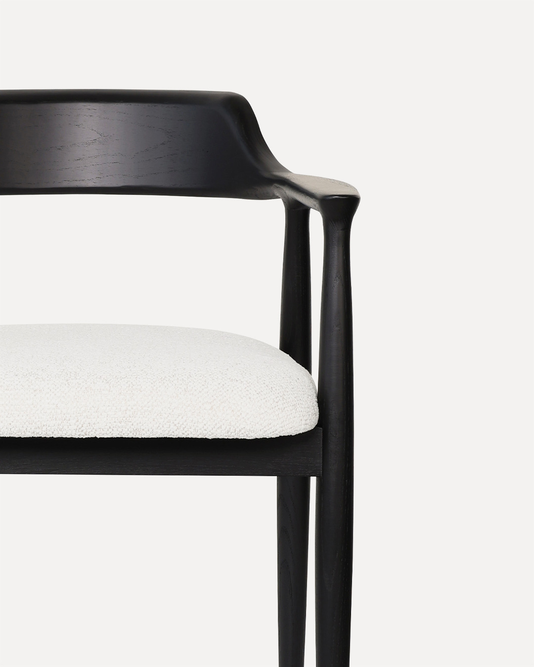 Wooden Chair Eden - Black / White - Image 7