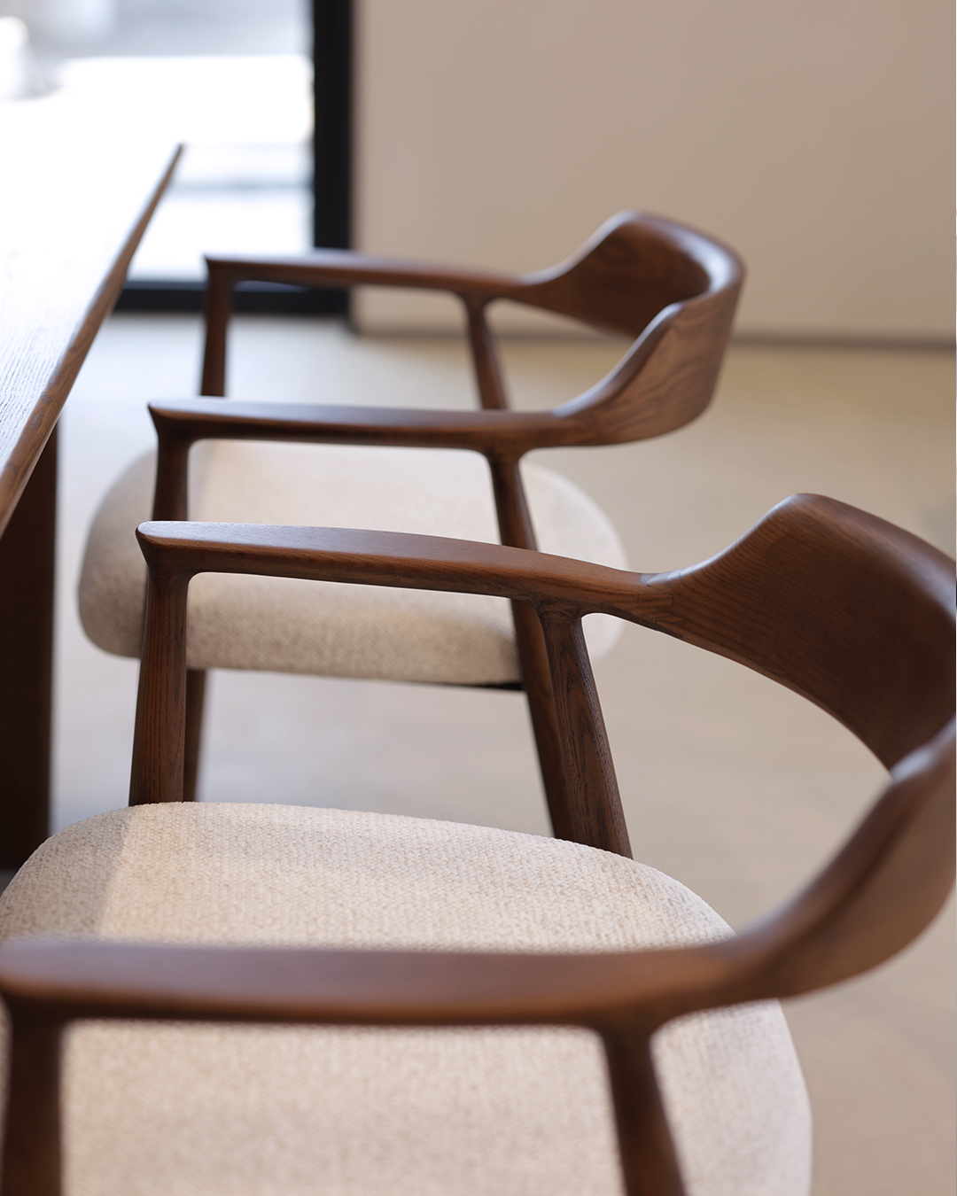 Wooden Chair Eden - Walnut / White - Image 9