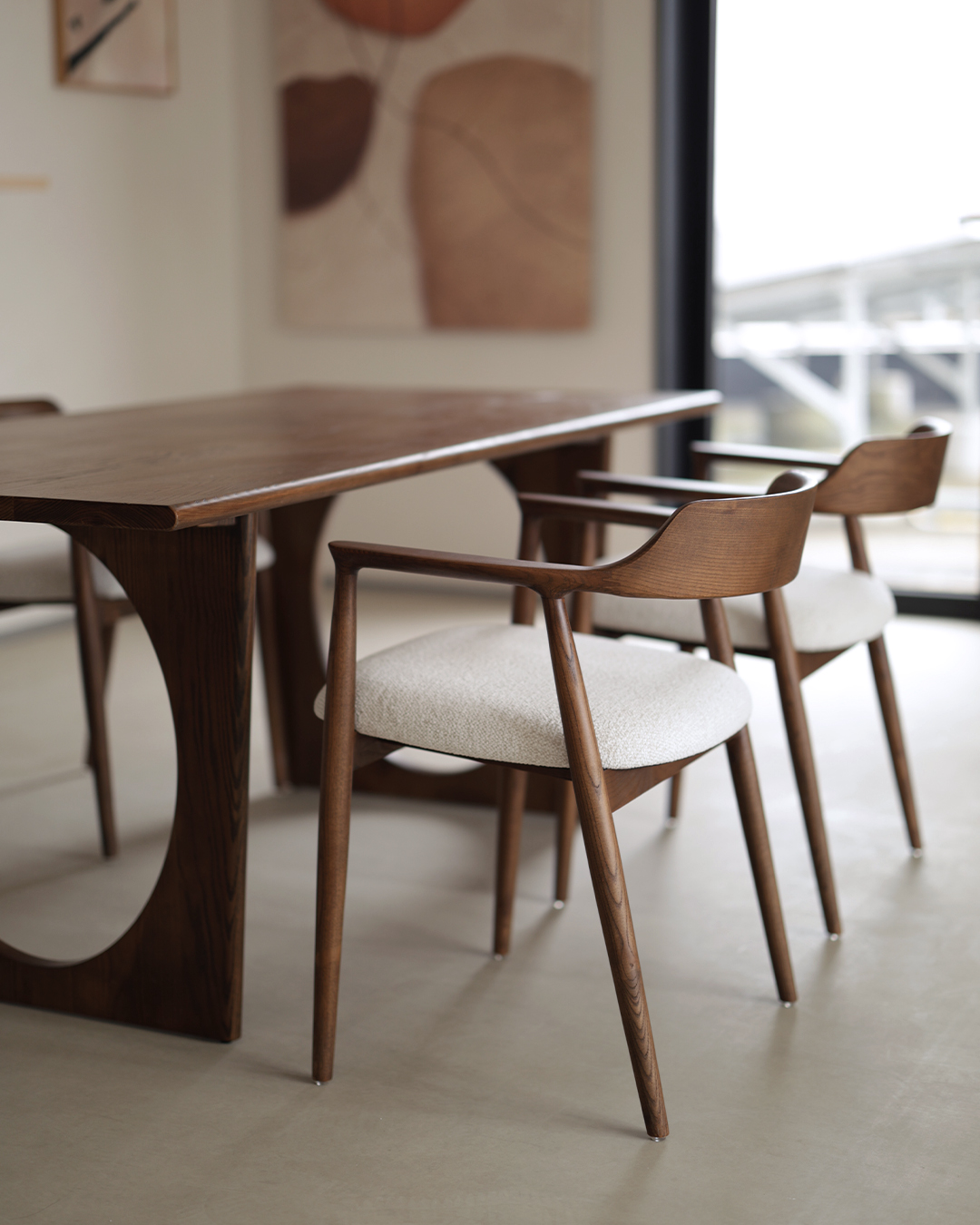 Wooden Chair Eden - Walnut / White - Image 10