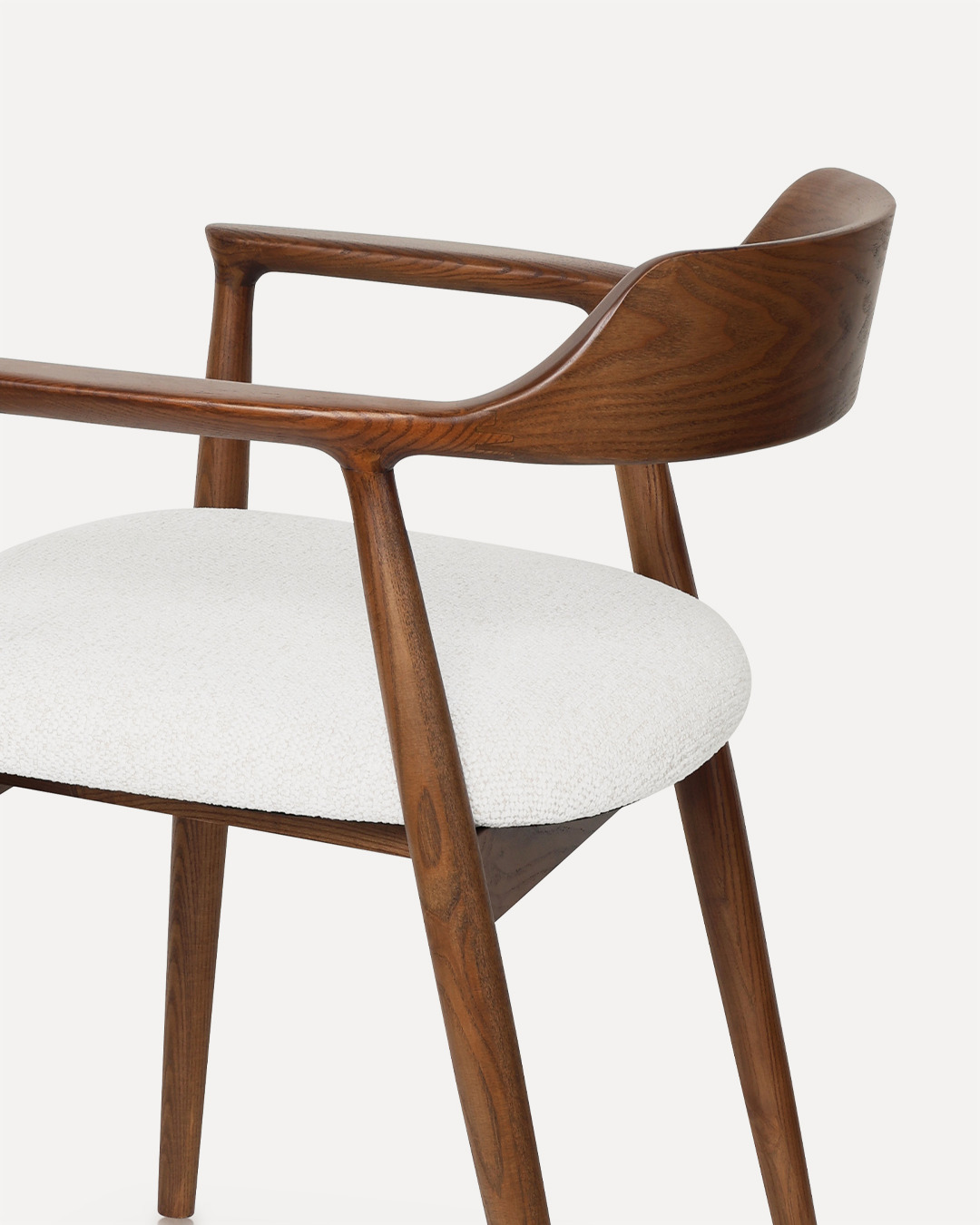 Wooden Chair Eden - Walnut / White - Image 7