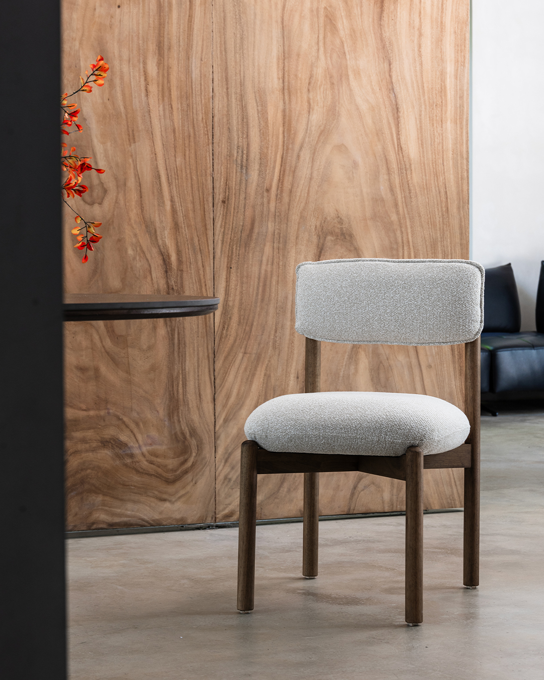 Wooden Chair Frank - Walnut / Beige - Image 11