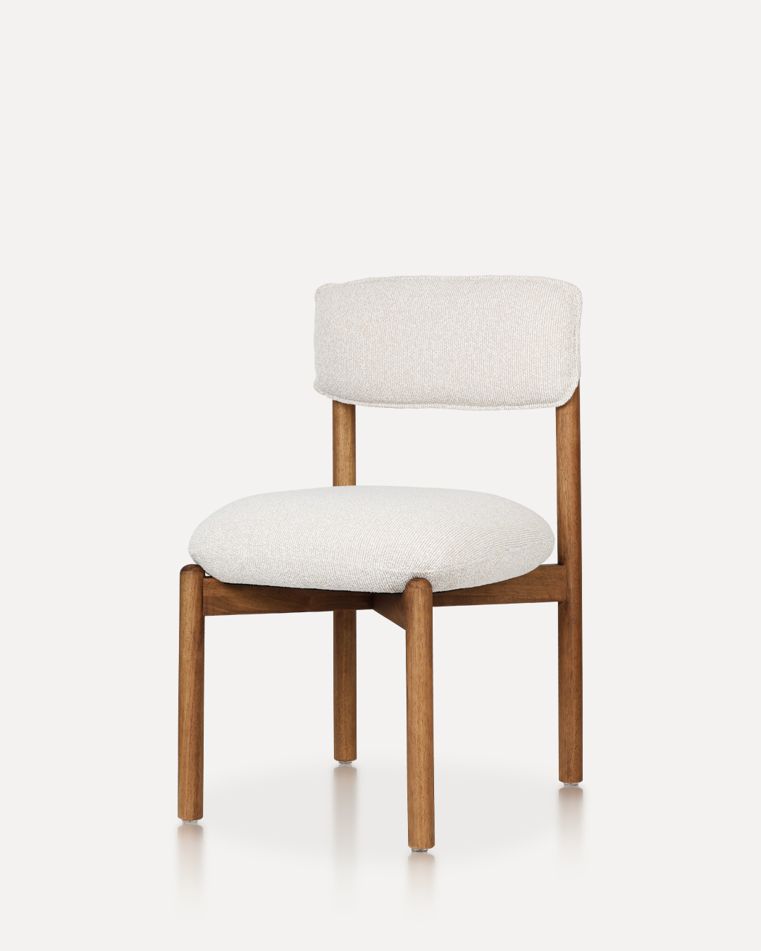 Wooden Chair Frank - Walnut / Beige