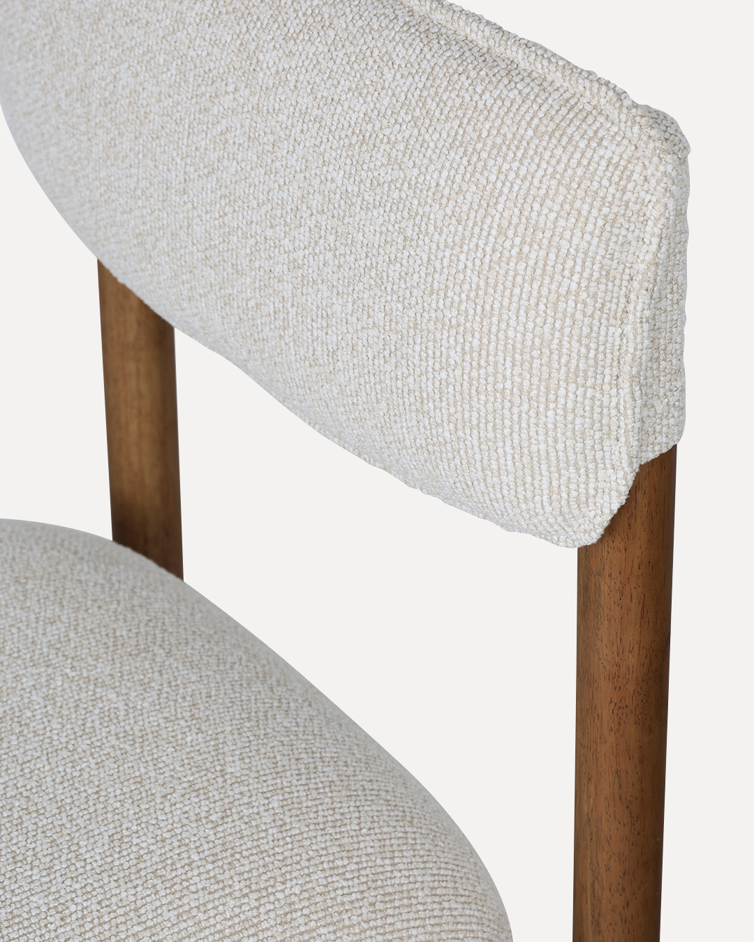 Wooden Chair Frank - Walnut / Beige - Image 8