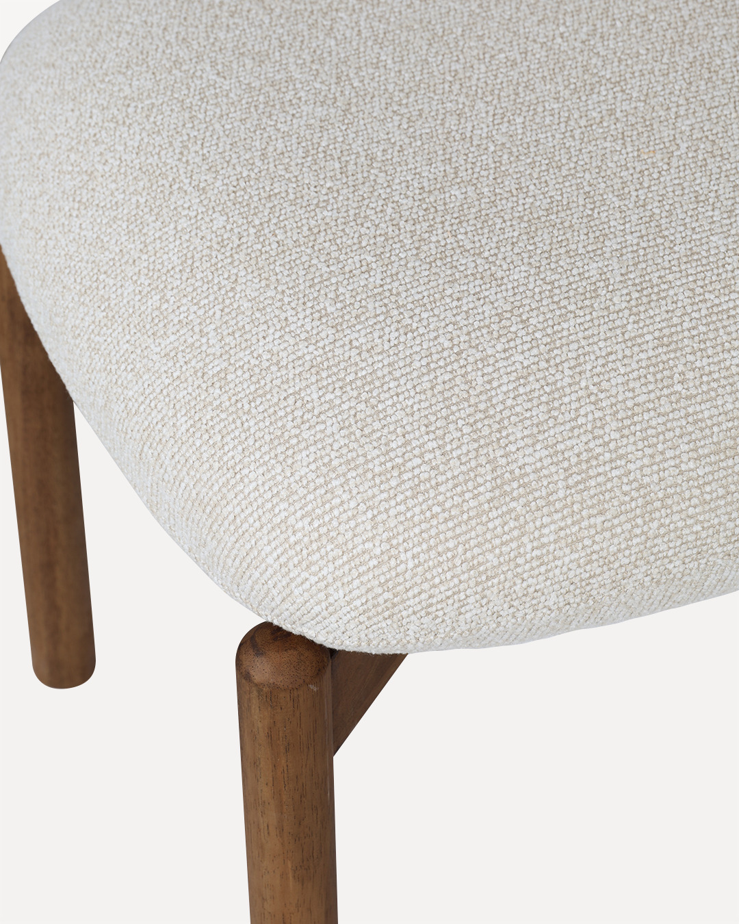 Wooden Chair Frank - Walnut / Beige - Image 7