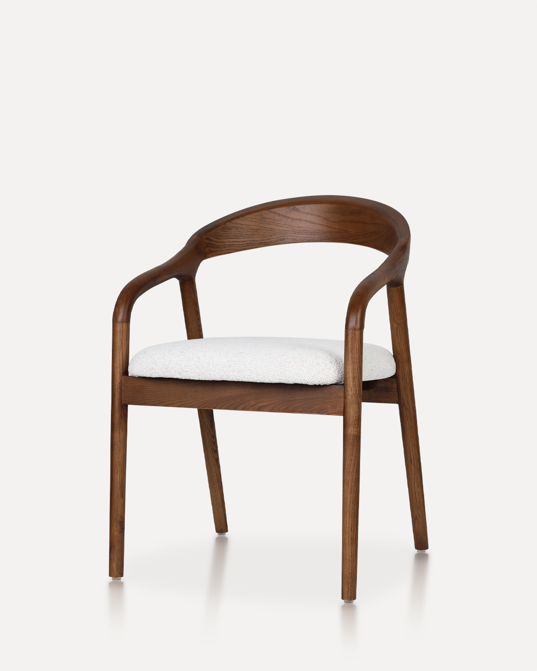 Wooden Chair Shane Arm - Walnut / White