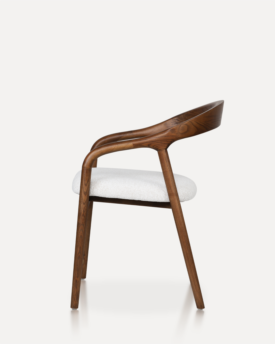 Wooden Chair Shane Arm - Walnut / White - Image 4