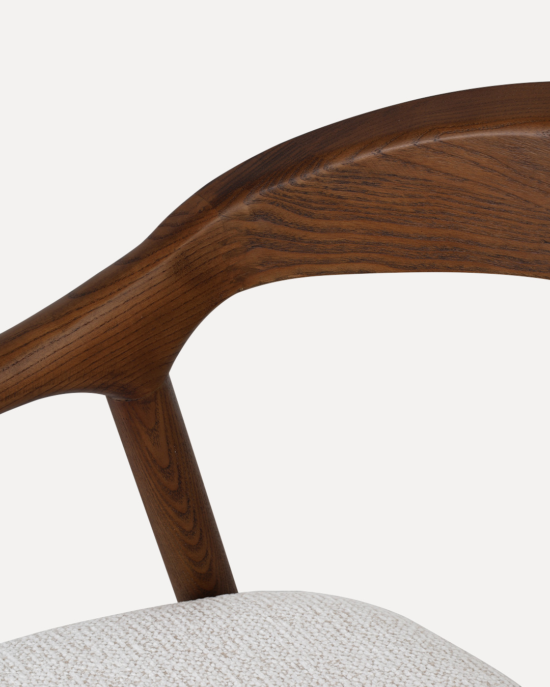 Wooden Chair Shane Arm - Walnut / White - Image 7